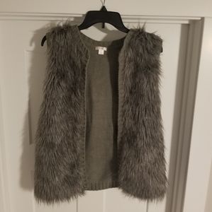 Gray Fur Vest